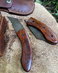 Folding Seax Pocket Knife with walnut handle - Bushman Survival