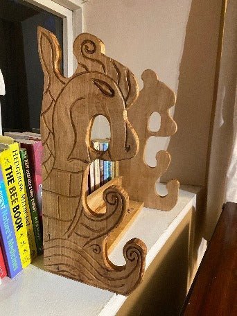 Hand Carved Sword Stand - Bushman Survival