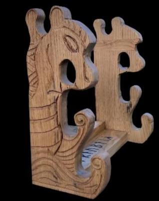 Hand Carved Sword Stand - Bushman Survival