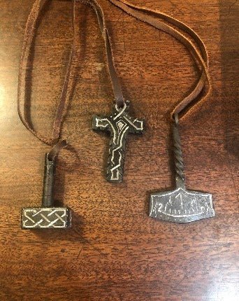 Hand Forged Celtic Cross, Necklace, Tote or Keyring - Bushman Survival
