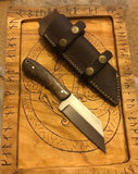 Modern Seax and Sheath, Camp Knife - Bushman Survival