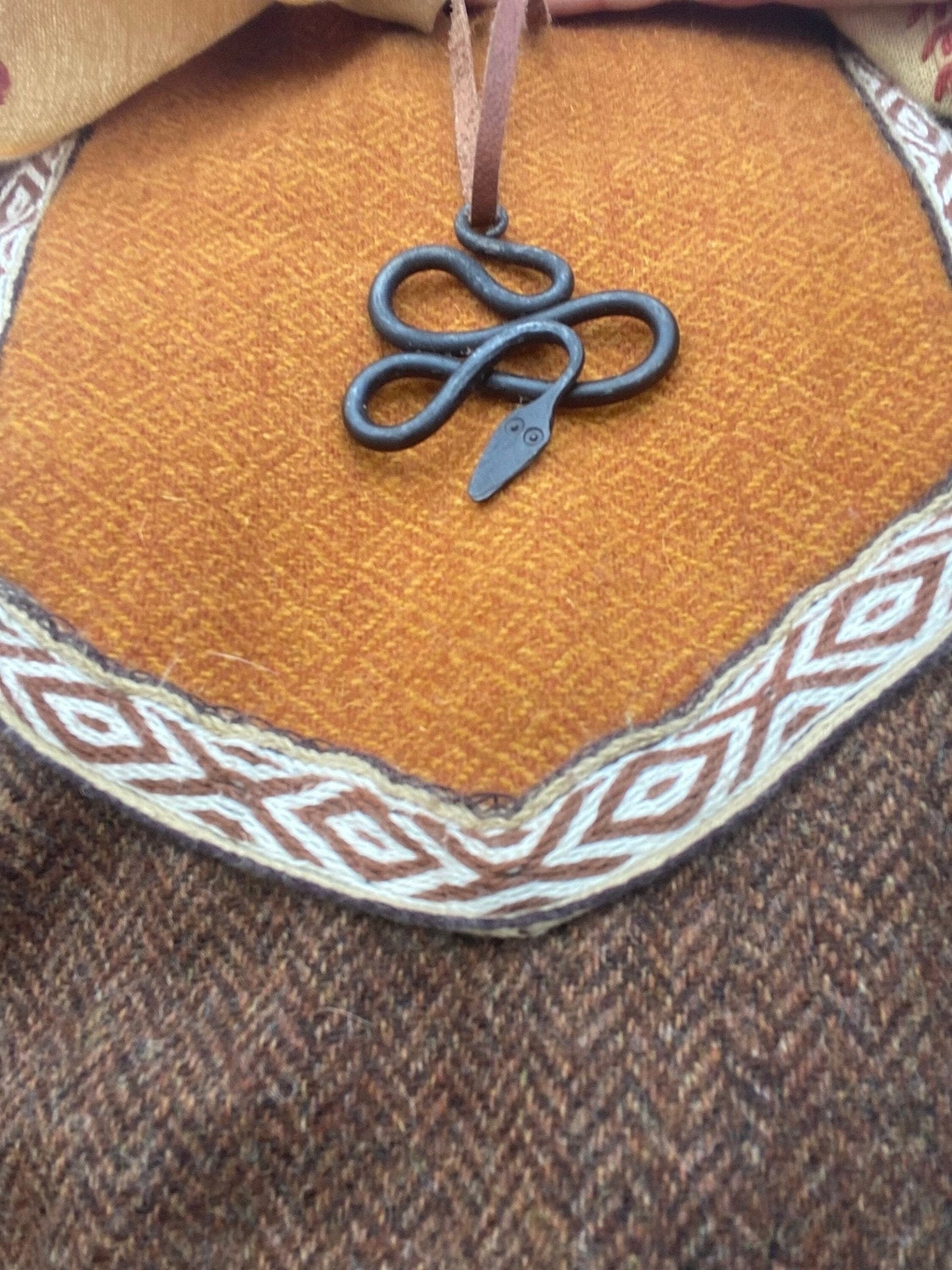 Loki's Pendant , Hand Forged Snake, Necklace, Tote or Keyring - Bushman Survival