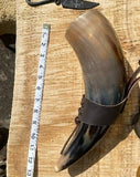 Viking Mead Horn with leather belt loop - Bushman Survival