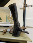 Wolf Head Drinking Horn and matching Stand - Bushman Survival