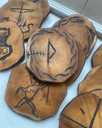 Coffee, Drinks, Candle Coasters - Personalised for you - Bushman Survival