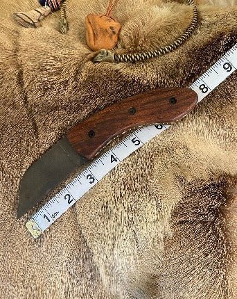 5" total length of Folding Seax Pocket Knife - Bushman Survival