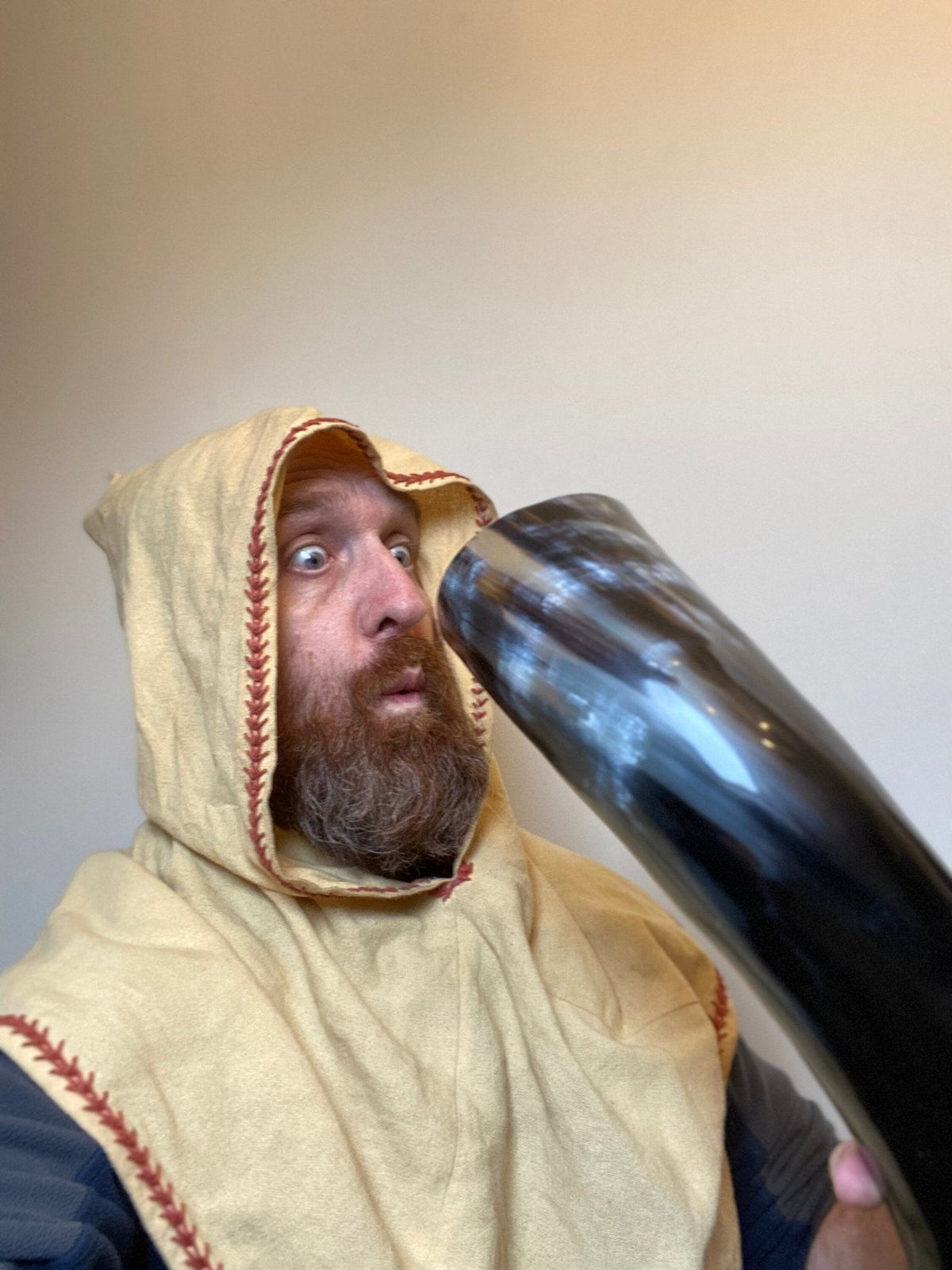Huge Viking Drinking Horn — 2+ Litre Ox Horn - Bushman Survival