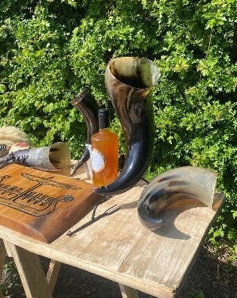 Huge Viking Drinking Horn — 2+ Litre Ox Horn - Bushman Survival