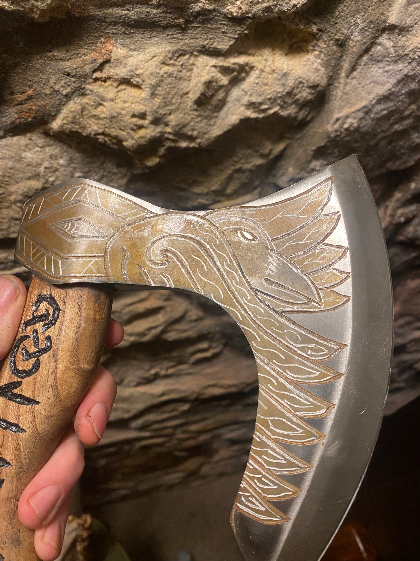 Viking Pizza Axe - Genuine Viking Style Skeggox Axe Head - Bushman Survival