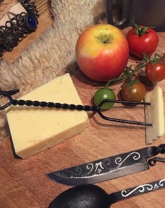 Medieval Cutlery Set — Hand-Forged Carbon Steel - Bushman Survival