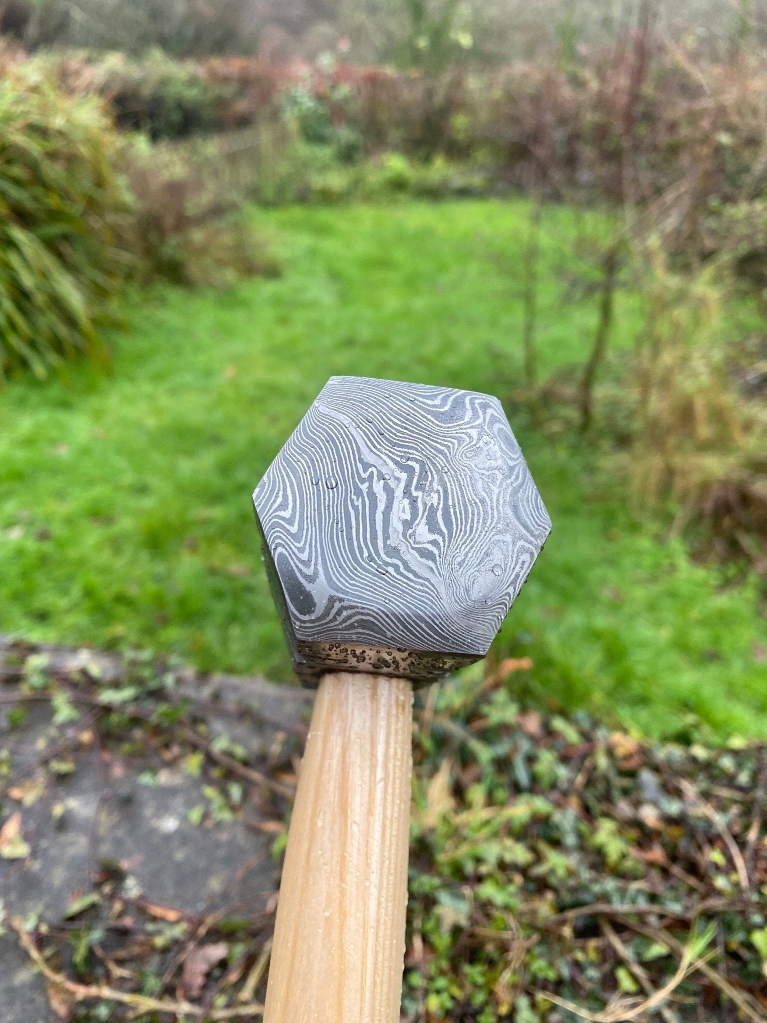 Mjolnir, Blacksmiths Damascus Hammer - Bushman Survival