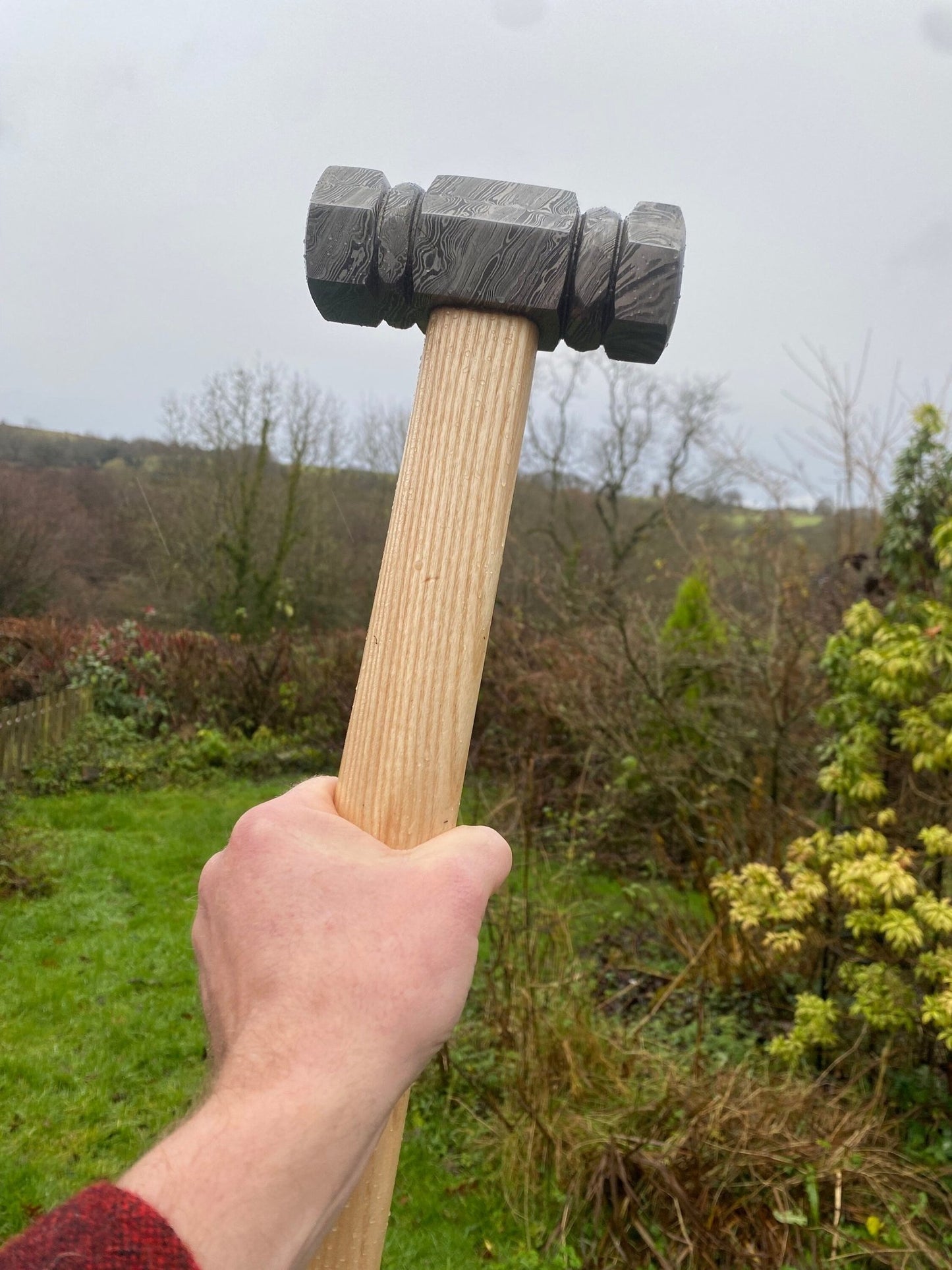 Mjolnir, Blacksmiths Damascus Hammer - Bushman Survival