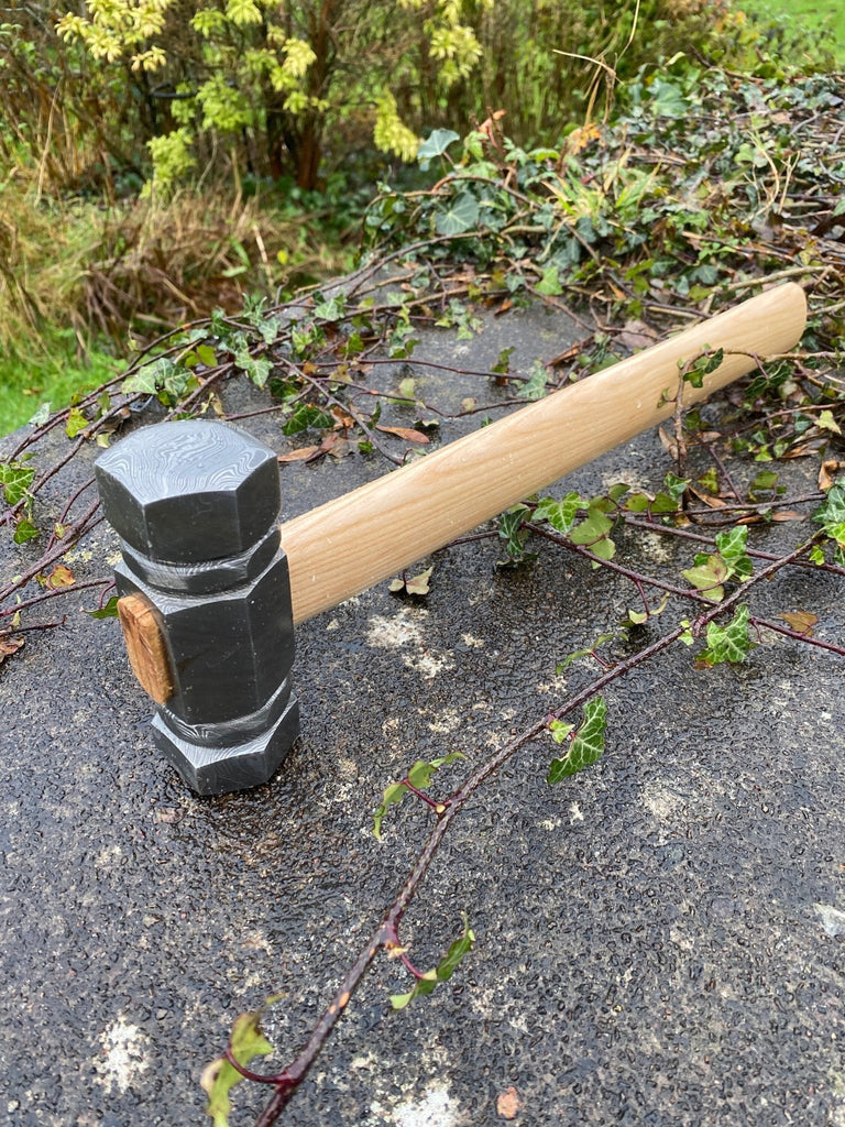 Mjolnir, Blacksmiths Damascus Hammer – Bushman Survival
