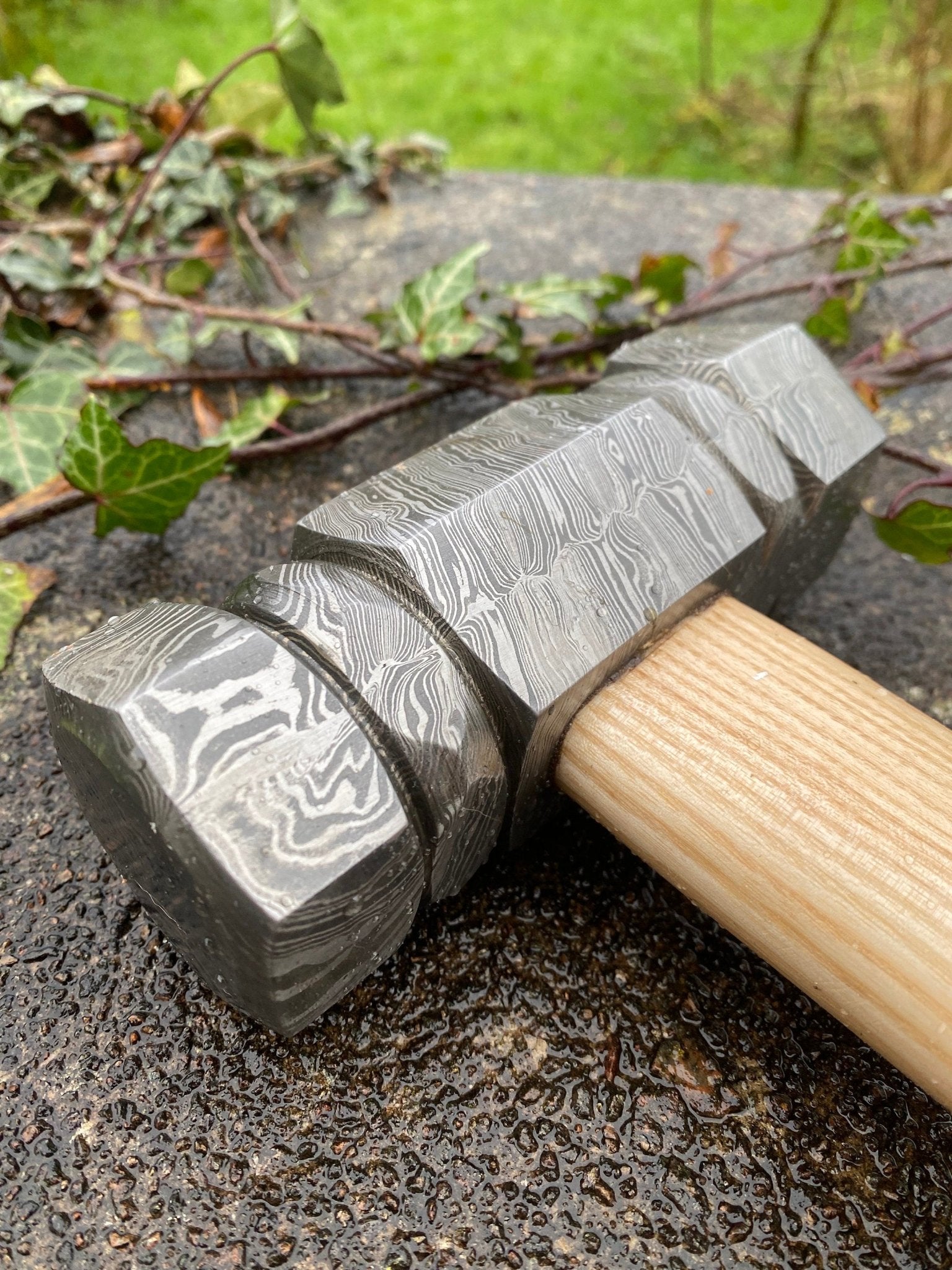 Mjolnir, Blacksmiths Damascus Hammer - Bushman Survival