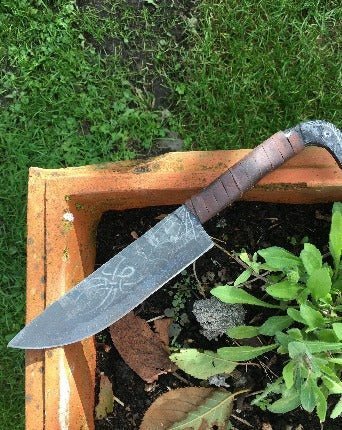 Raven Knife — Hand-Forged Camp Knife - Bushman Survival