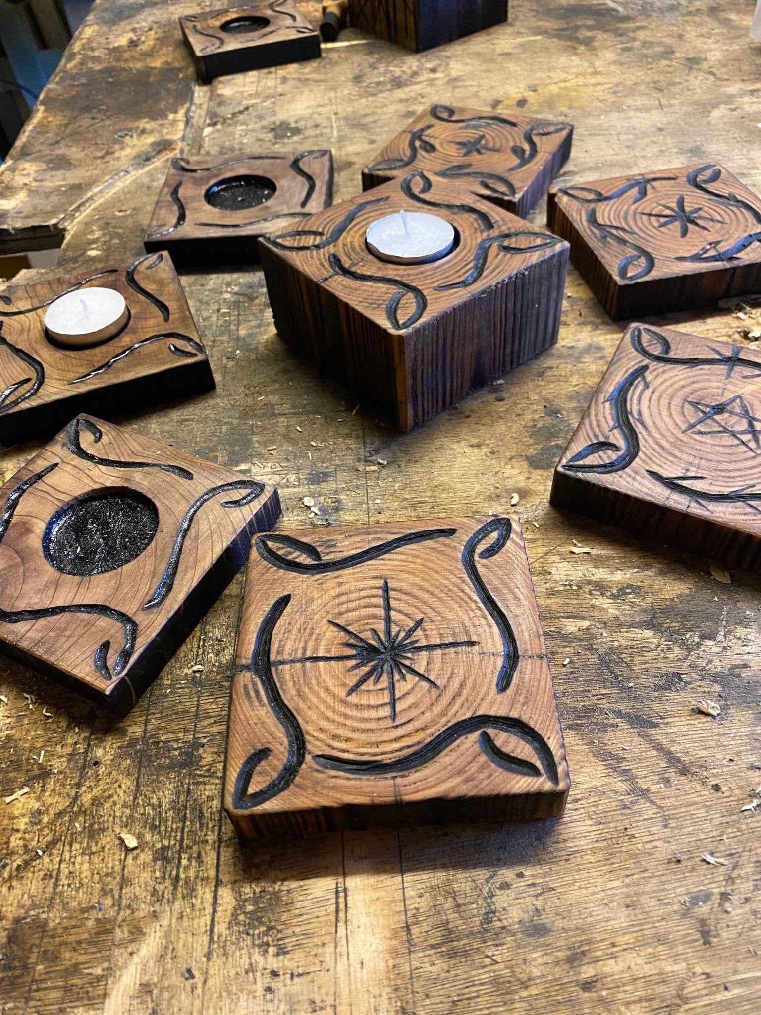 Rustic Coffee, Drinks, Candle Coasters - Bushman Survival