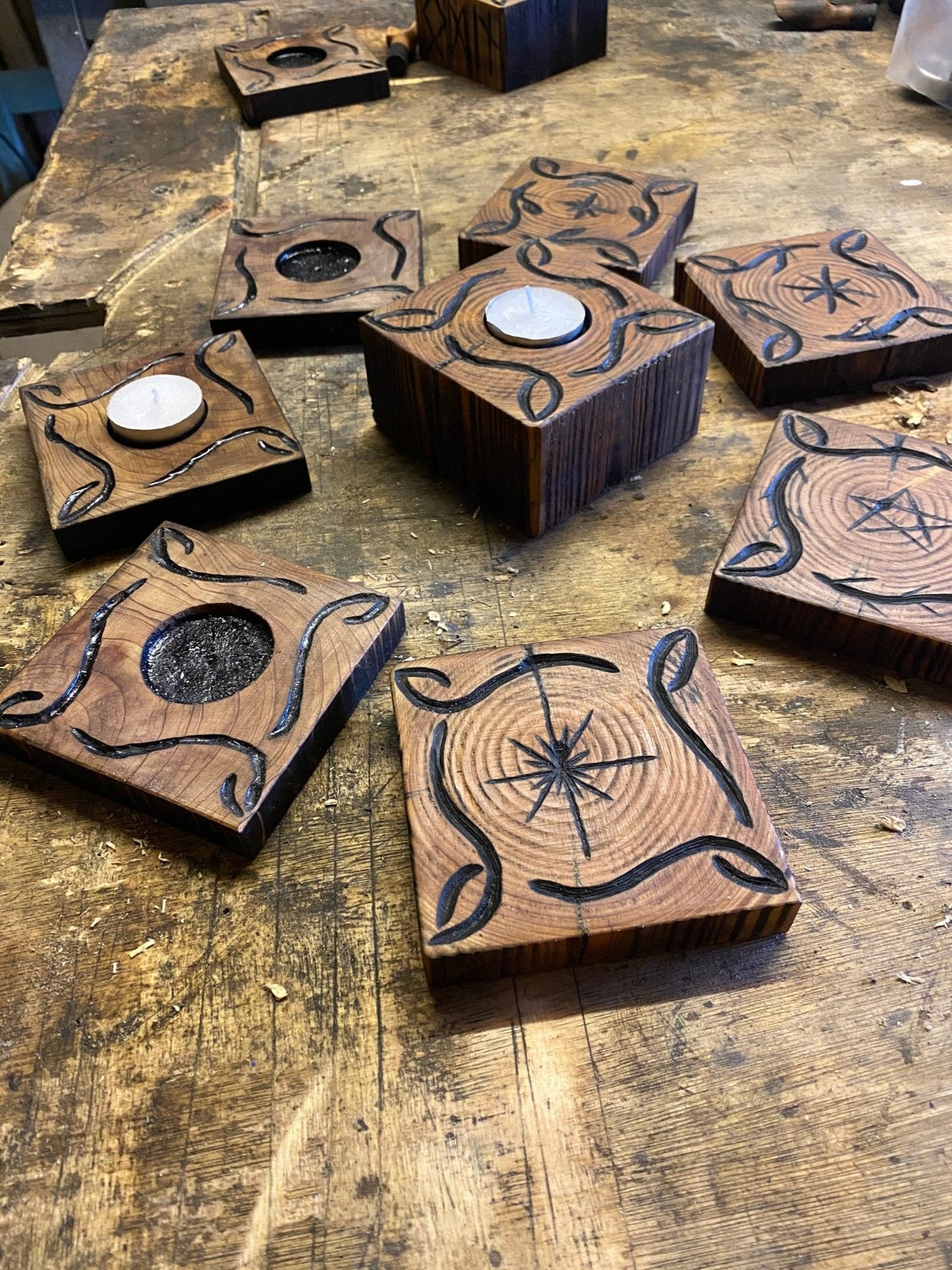 Rustic Coffee, Drinks, Candle Coasters - Bushman Survival