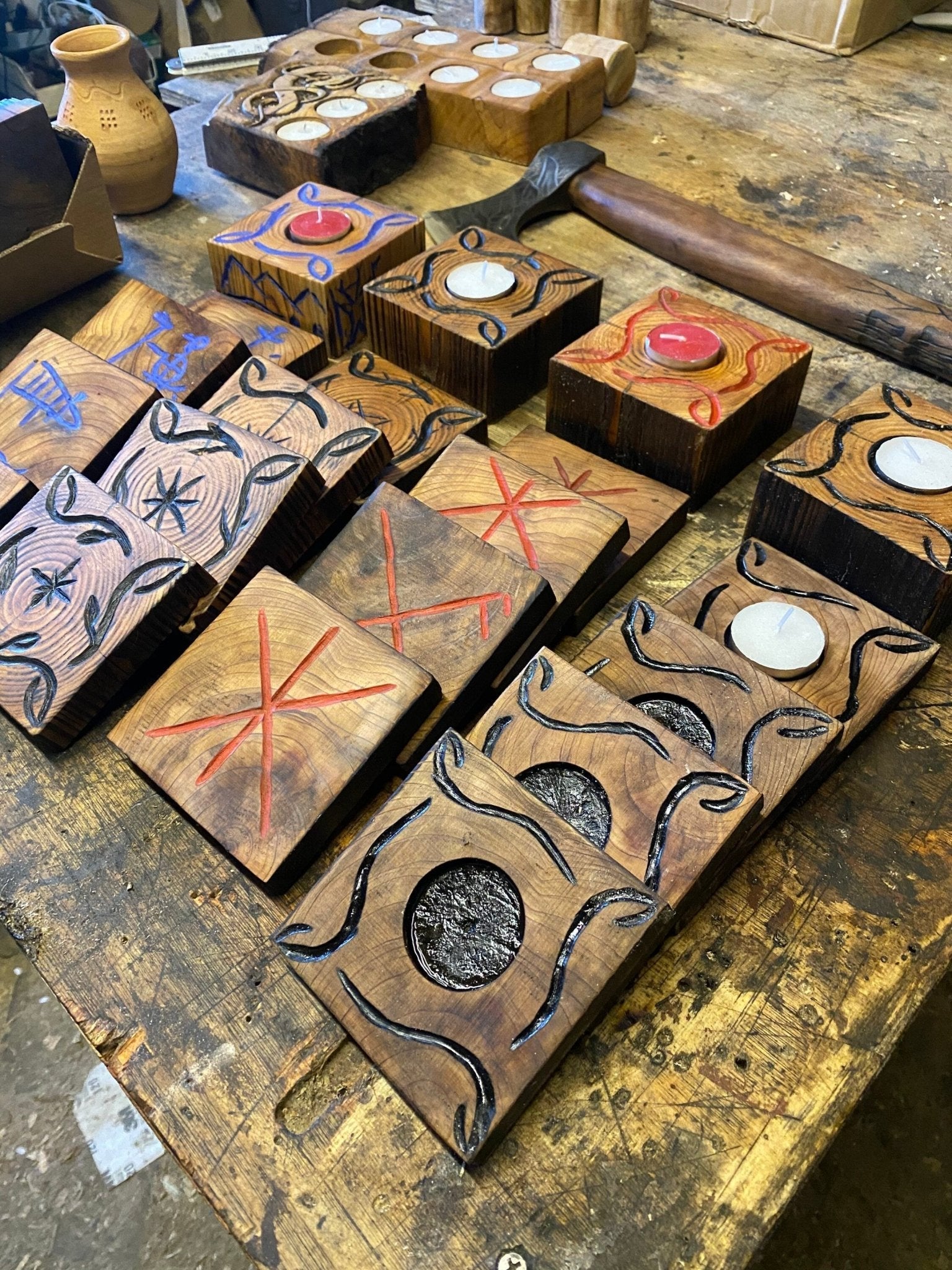 Rustic Coffee, Drinks, Candle Coasters - Bushman Survival