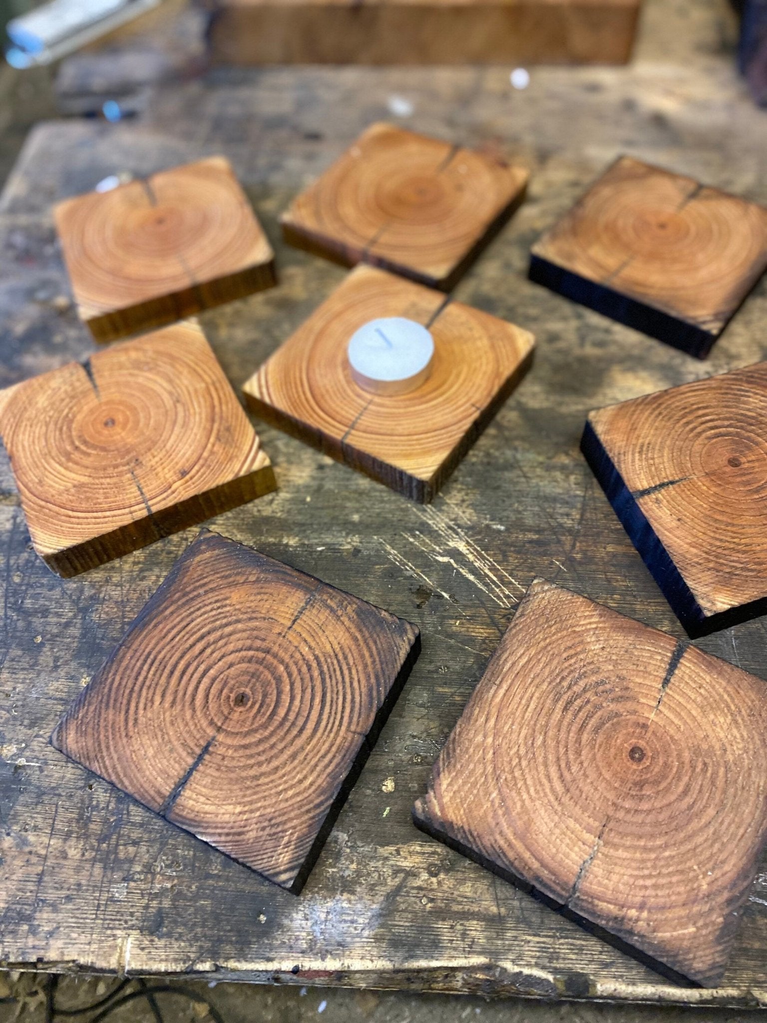 Rustic Coffee, Drinks, Candle Coasters - Bushman Survival