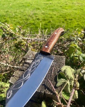 Serpents Breath! Modern Seax Bushcraft & Kitchen Knife - Bushman Survival