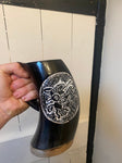 Sleipnir Viking Tankard - Hand Carved Viking Drinking Horn - Bushman Survival