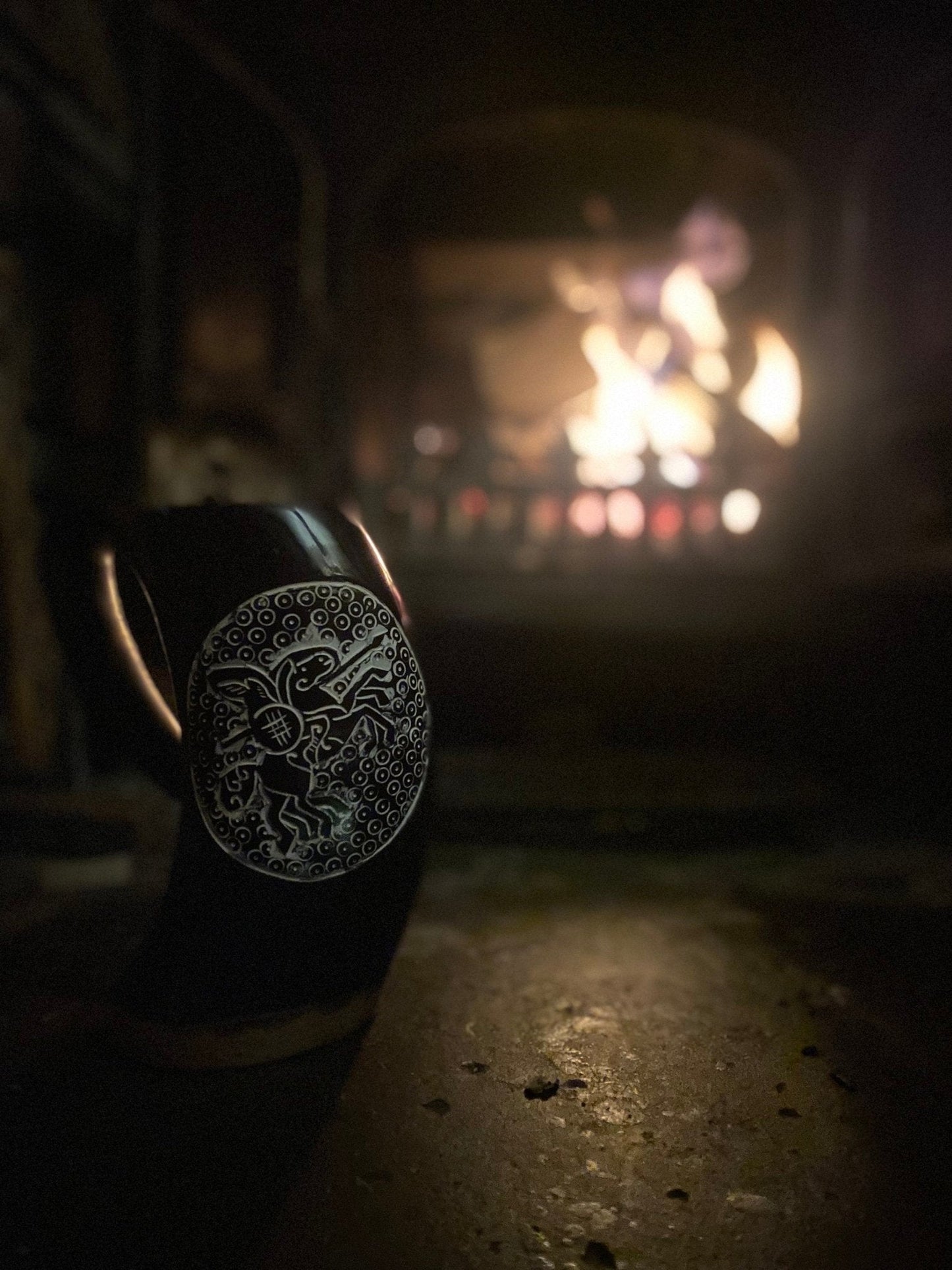 Sleipnir Viking Tankard - Hand Carved Viking Drinking Tankard - Bushman Survival