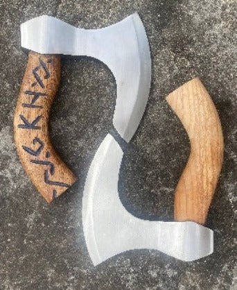 Viking Pizza Axe — Hand-Carved Skeggox - Bushman Survival