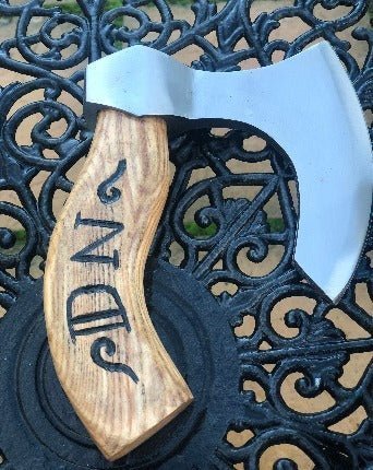 Viking Pizza Axe — Hand-Carved Skeggox - Bushman Survival